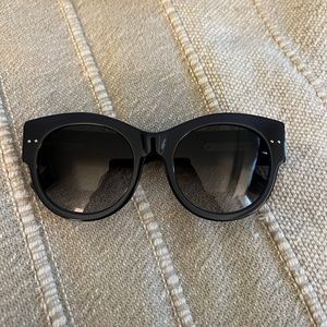 Bottega Veneta Blue Intrecciato Sunglasses